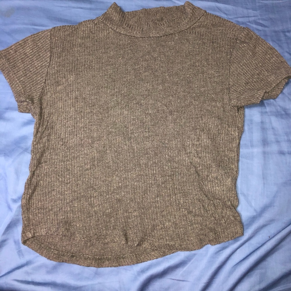 Urban Heritage Mock Neck Crop Top